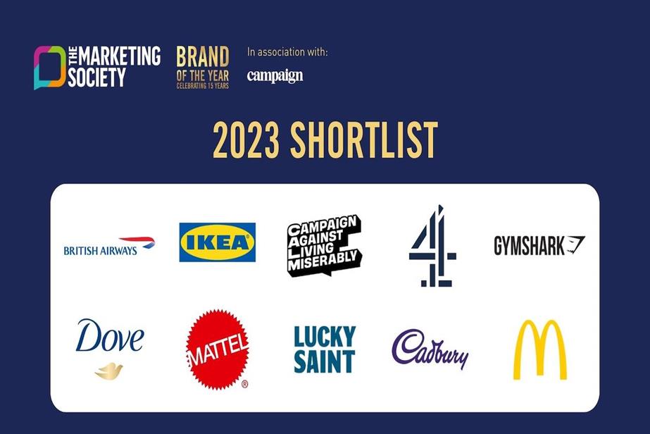 The Marketing Society Brand of the Year shortlists logos 