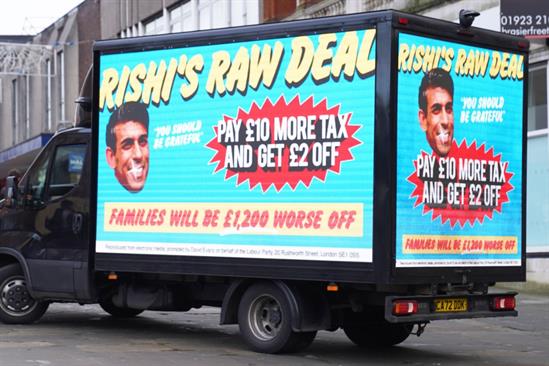 The Labour Party "Rishi's raw deal" by Lucky Generals and Labour In-House Communications Team