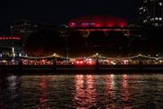 Banks of Thames turned red in support of events industry