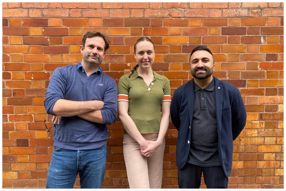 From left to right: Henry Daglish, Marnie McBride and Detch Singh.