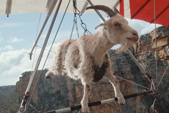 Virgin Media "Goat glider" by VCCP